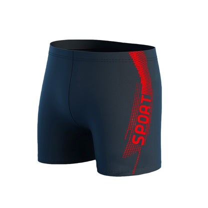 Men's Quick-drying Professional Sports Fitness High Waist Swimming Trunks - D&A