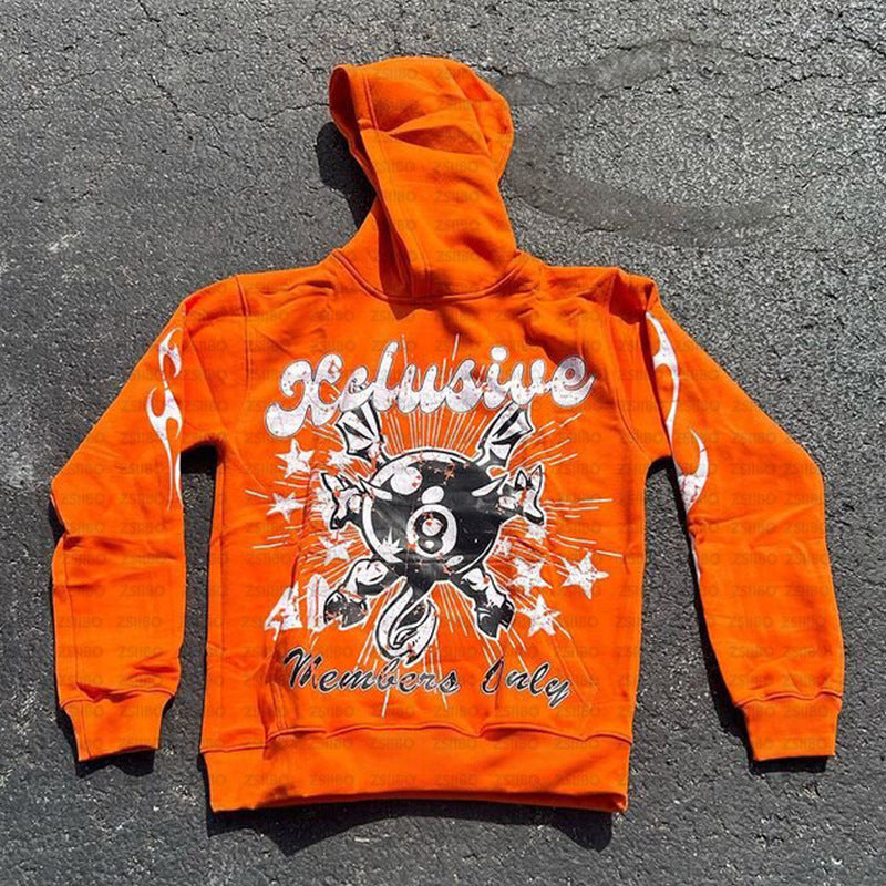 Personalized Letter Printing Loose Pullover - D&A