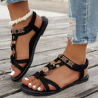 Women's Flat Plus Size Bohemian Beach Shoes - D&A