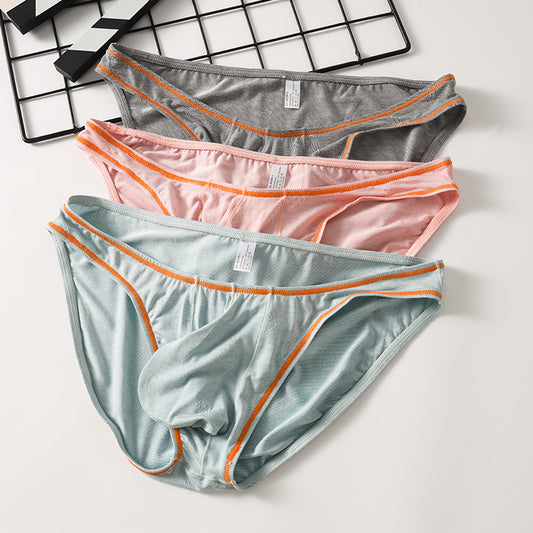 Men's New Ice Silk Underwear Butt-lift Underwear Hip - D&A