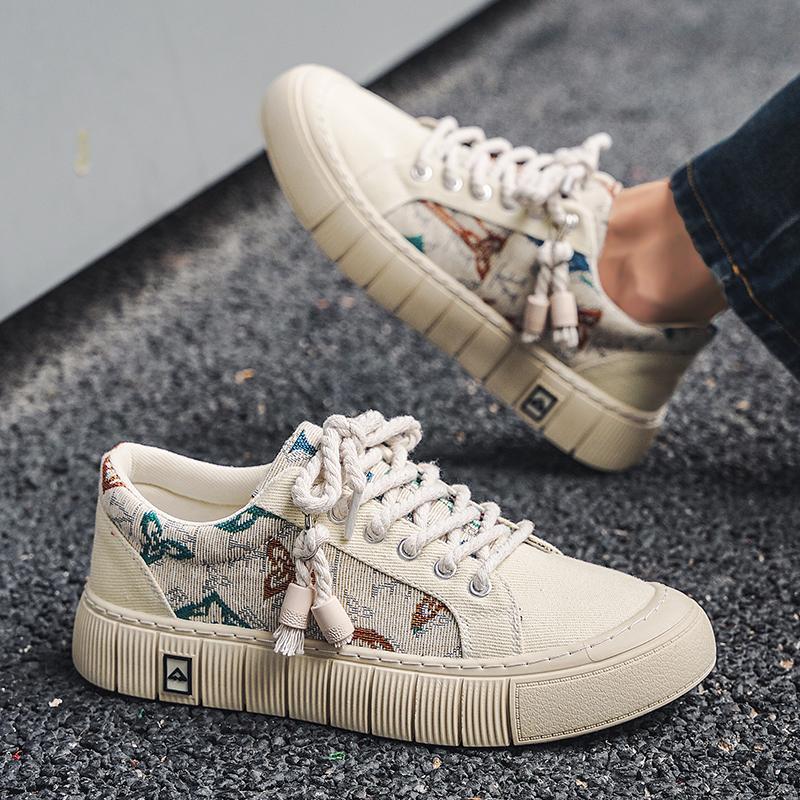 Trendy Wild Four Seasons Canvas Sneakers - D&A