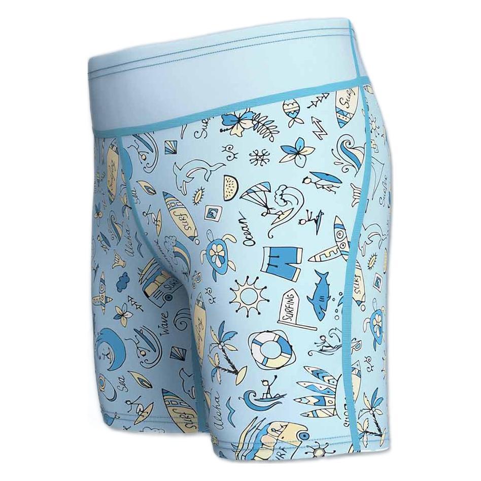 Warm Surfing Upstream Neoprene Swimming Trunks Sky Blue - D&A
