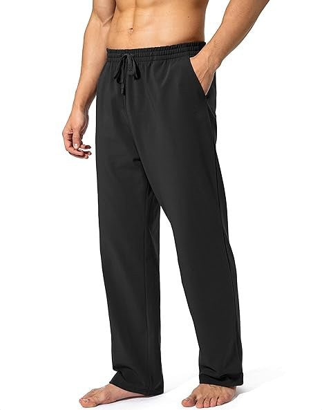 Men's Loose Breathable Quick-drying Casual Pants Black - D&A