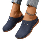 Summer New Women's Toe-covered Platform Slippers - D&A