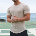 Men's Solid Color Casual Loose Short Sleeves - D&A