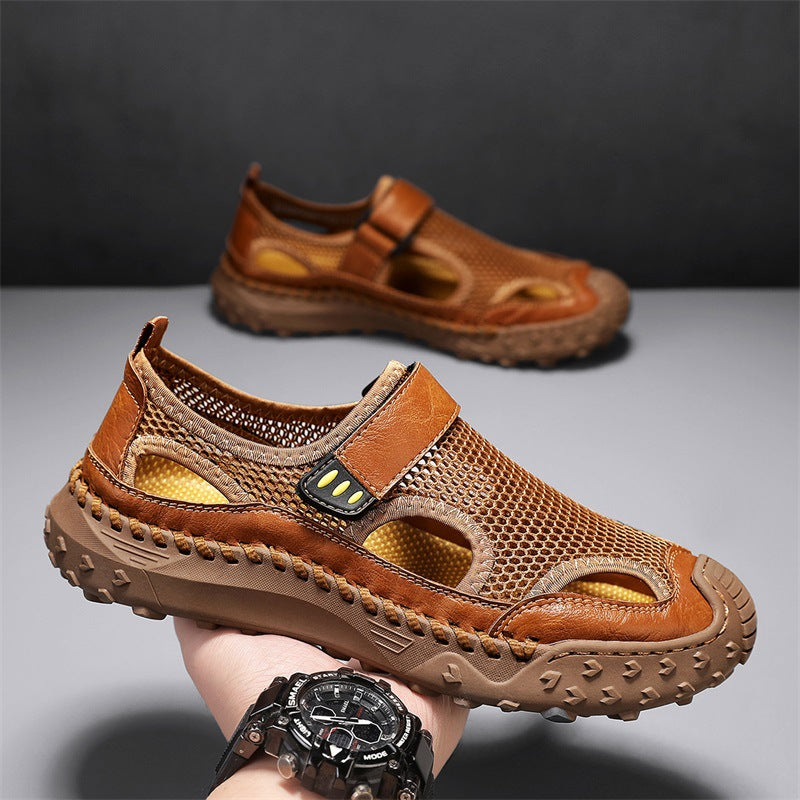 Summer Outdoor Casual Hollow Mesh Surface Breathable Men's Sandals - D&A