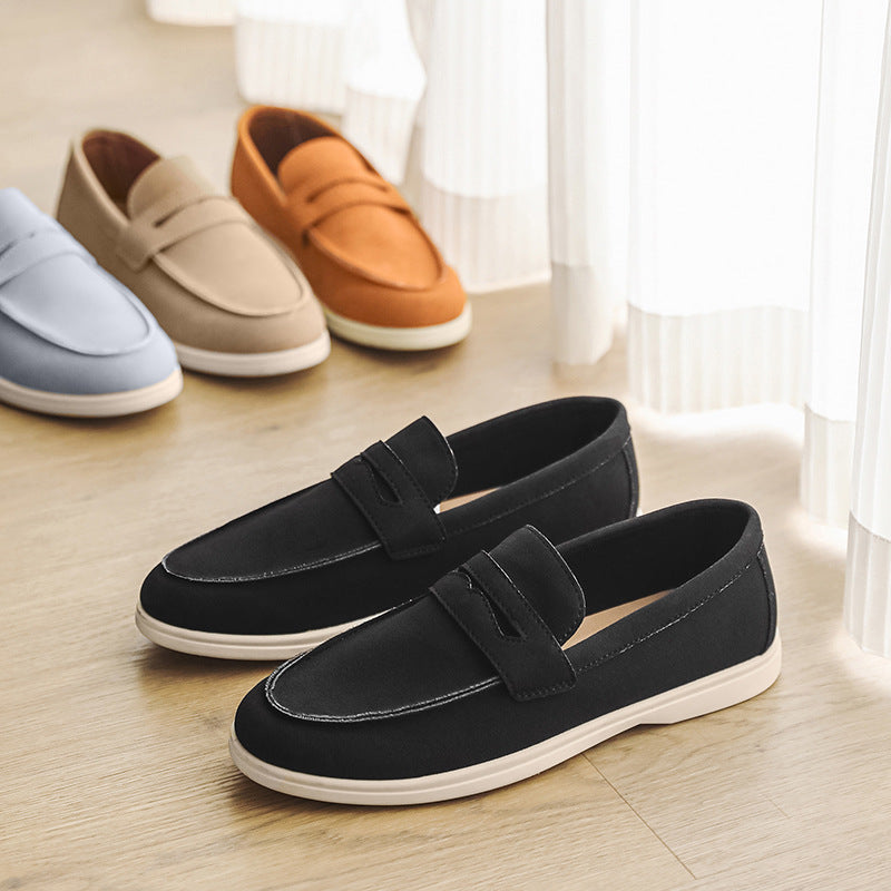 Casual Breathable Men's All-matching Fashion Trendy Shoes Black - D&A