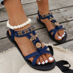 Women's Flat Plus Size Bohemian Beach Shoes - D&A