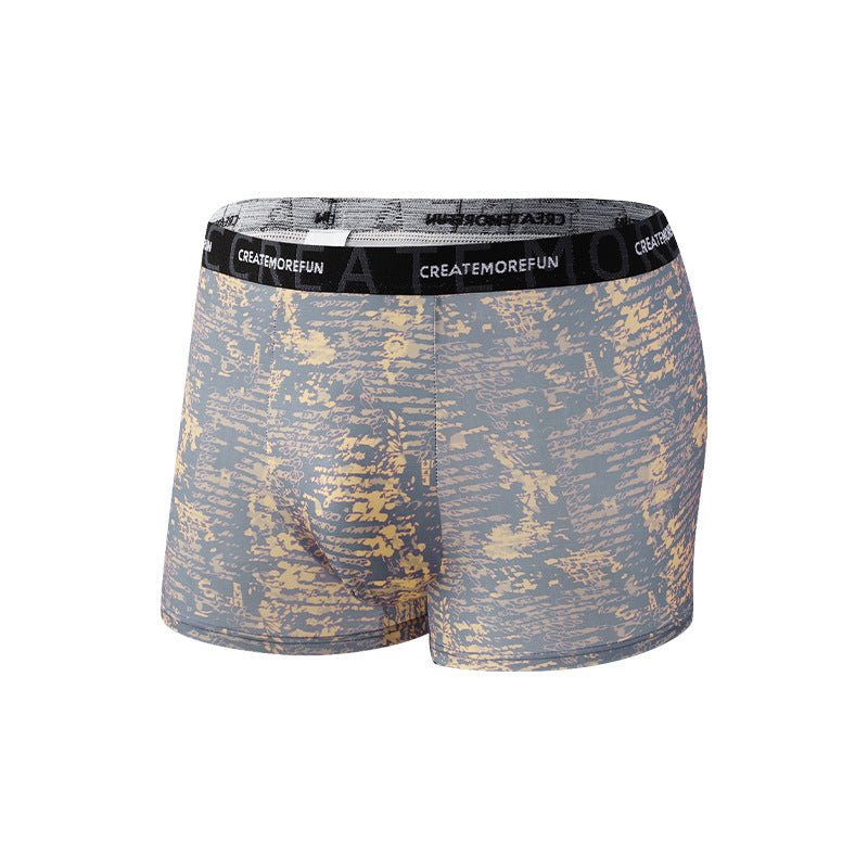 Men's Underwear Plus-sized Skin-friendly Four-corner Us Size Plus Size Breathable Khaki - D&A