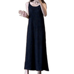 Black Camisole Summer Long Dress Fashion - D&A
