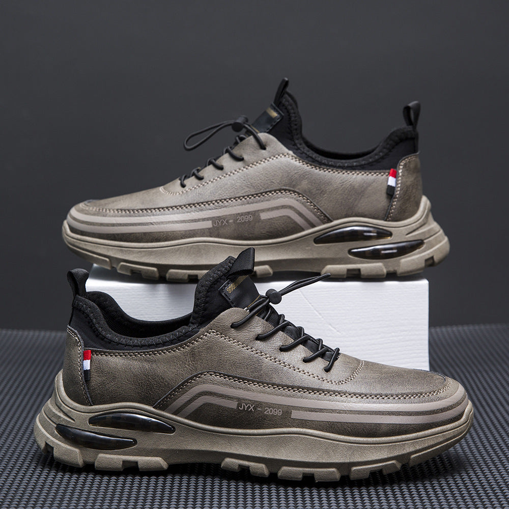 Men's Fleece Lined Padded Warm Keeping Waterproof Sneakers - D&A