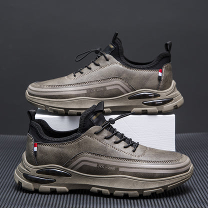 Men's Fleece Lined Padded Warm Keeping Waterproof Sneakers - D&A