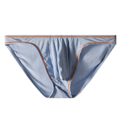 Men's New Ice Silk Underwear Butt-lift Underwear Hip Colorful Blue - D&A