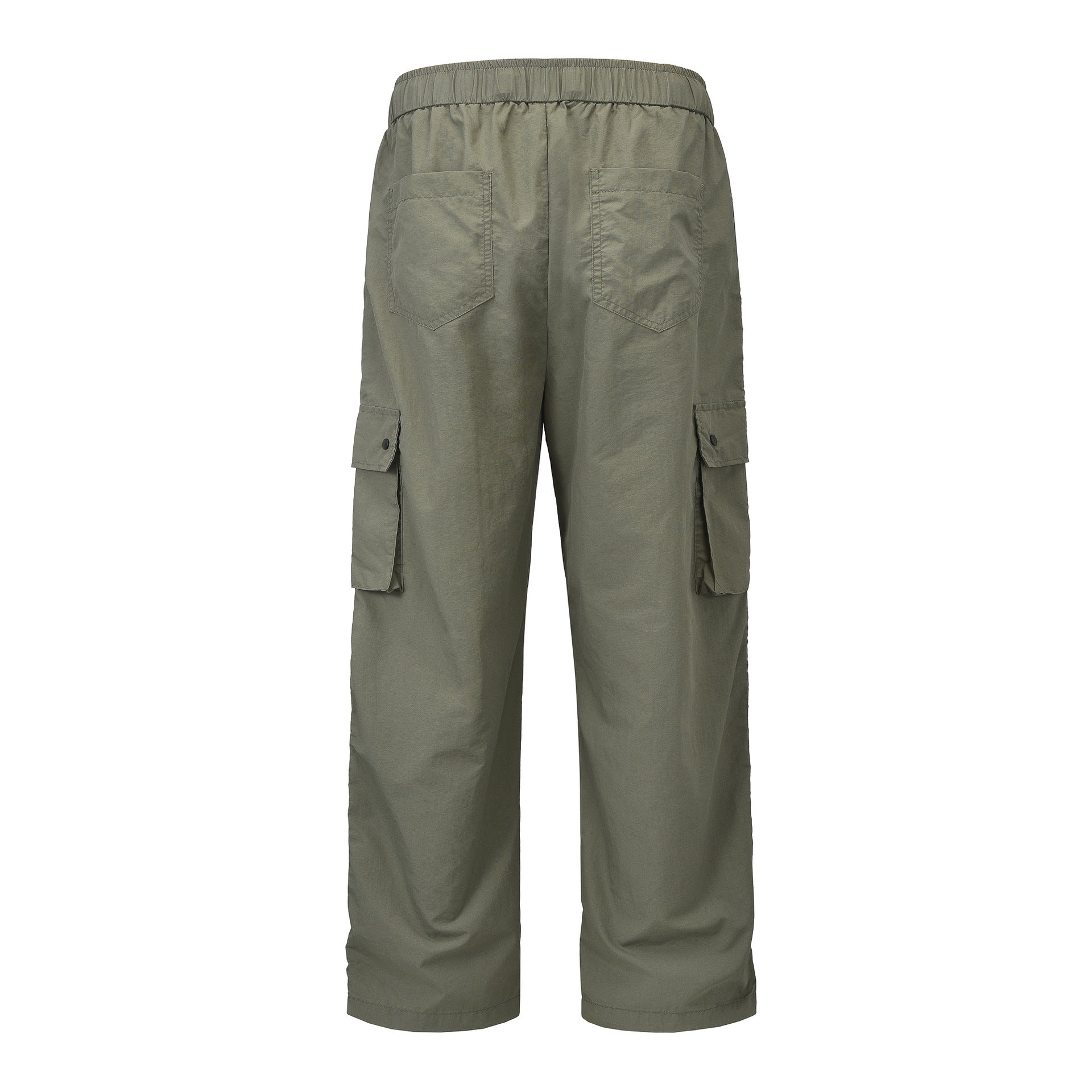 Large Pocket Paratrooper Pants Loose Wide Leg Drawstring Ankle-tied Casual Pants - D&A