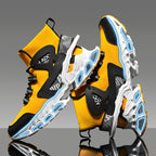 Men's High-top Shock-absorbing Running Mesh Sneaker - D&A