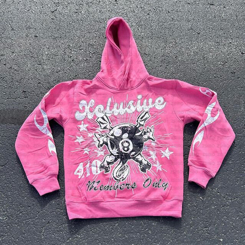Personalized Letter Printing Loose Pullover - D&A
