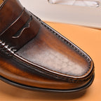 Men's Fashion Breathable Casual Leather Shoes - D&A