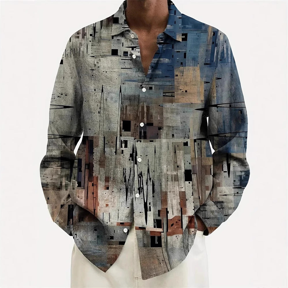 Hawaiian Style Men's Long Sleeve Shirt - D&A