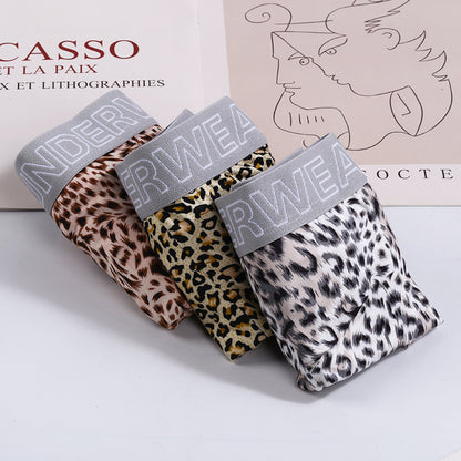Men's Large Size Loose Leopard Print Comfortable Loose Underwear - D&A