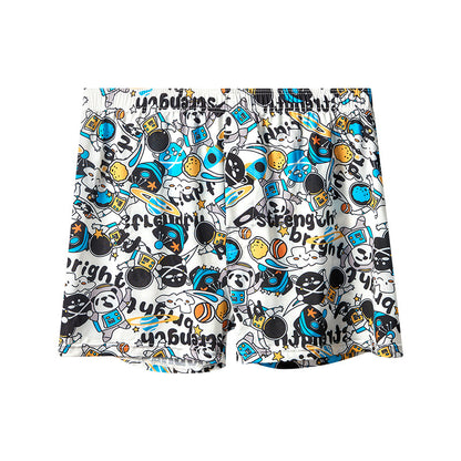 Men's Printed Ice Silk Underwear Fashion Trend Night Space - D&A