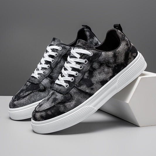 Summer Low-top Canvas Sneakers Increased By Denim Shoes - D&A