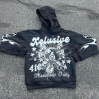 Personalized Letter Printing Loose Pullover - D&A