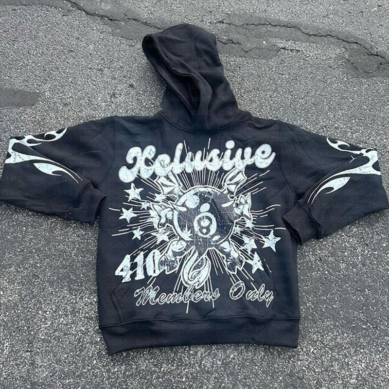 Personalized Letter Printing Loose Pullover - D&A