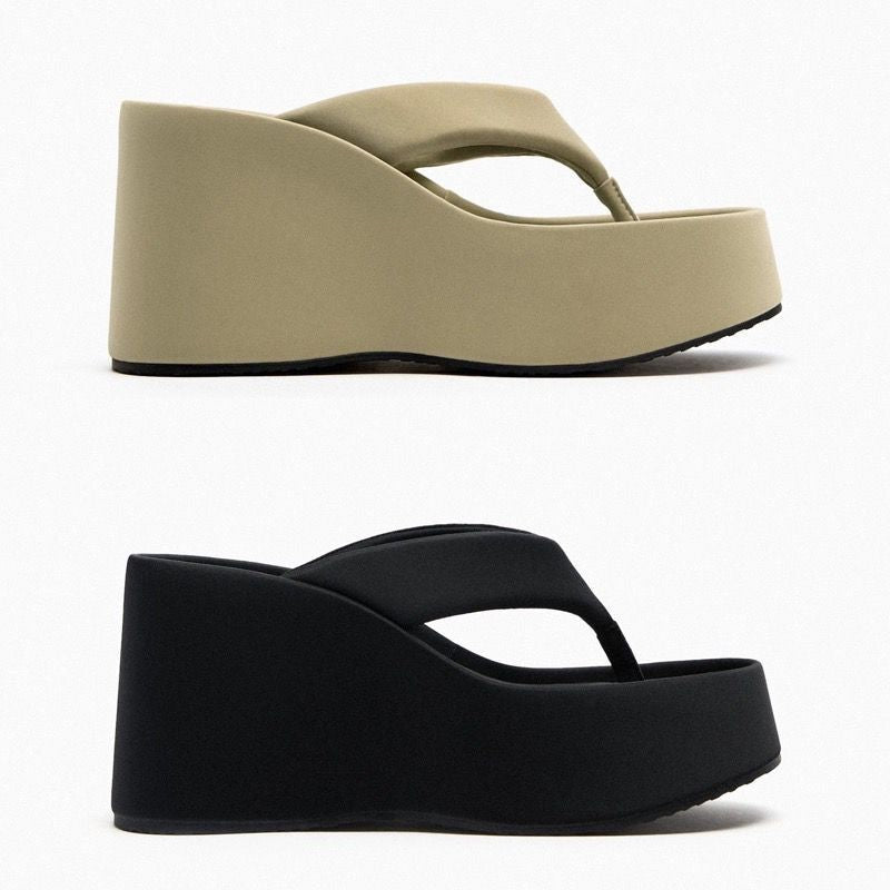 Platform Platform Flip-flops Women's Outdoor Slippers - D&A