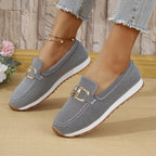 Women's All-match Casual Solid Color Flat Simple Sneaker - D&A