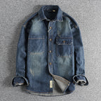 Washed Vintage Denim Shirt For Men - D&A