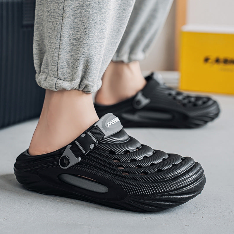 Men's Simple And Stylish Casual Platform Slippers - D&A