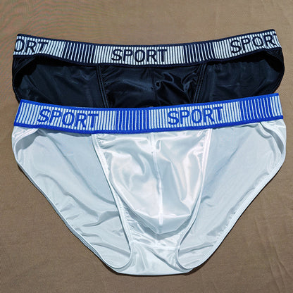 Ice Silk Men's Underwear High Slit Triangle Close-fitting Shorts - D&A