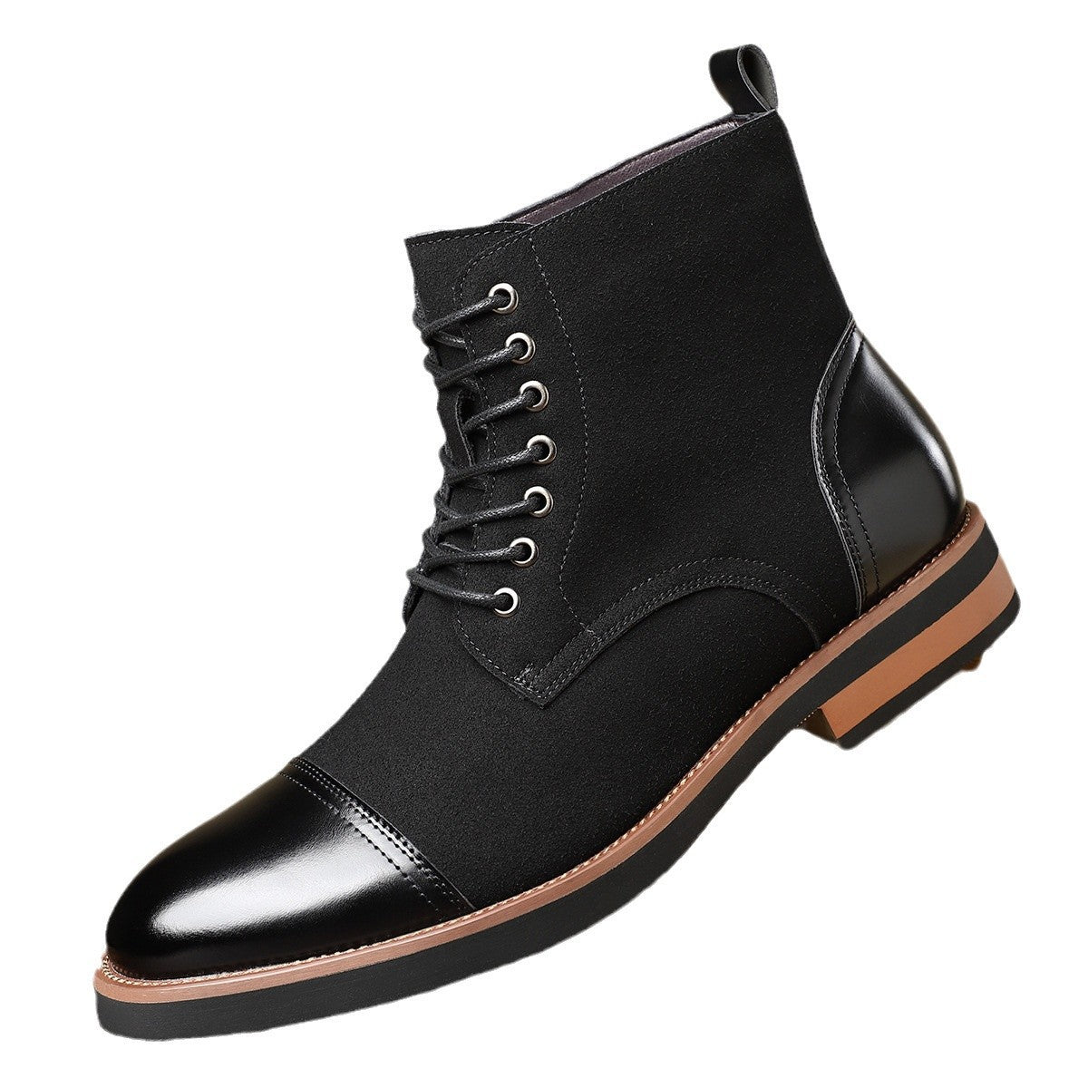 Men's Trendy Sleeve Leather All-match Casual Martin Boots - D&A
