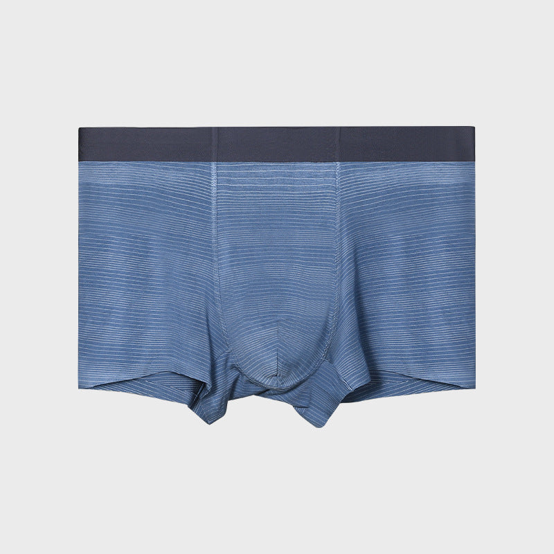 Men's Antibacterial Underwear Summer Thin Peacock Blue - D&A