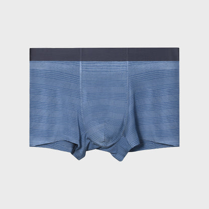 Men's Antibacterial Underwear Summer Thin Peacock Blue - D&A