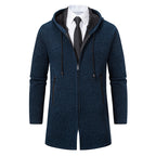 New Men's Chenille Hooded Cardigan Sweater - D&A