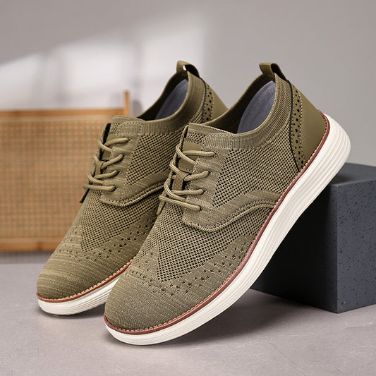 Outdoor Fly Woven Mesh Hiking Versatile Men's Casual Shoes - D&A