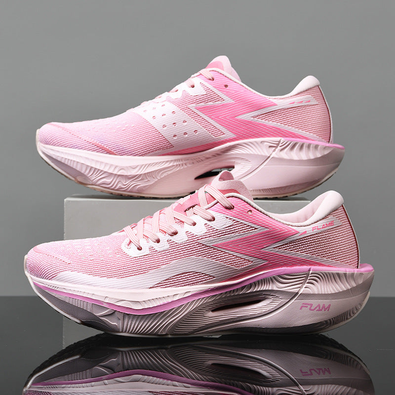 Marathon Full Palm Carbon Plate Racing PB Running Shoes Pink - D&A