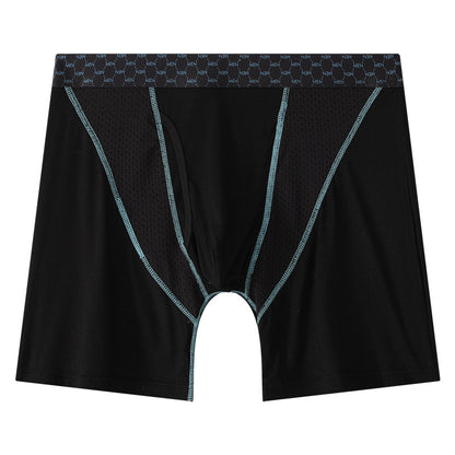 Men's Boxers Transparent Mesh Shorts Black - D&A