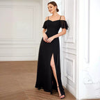 Women's Elegant And Fashionable Dress With Suspenders - D&A
