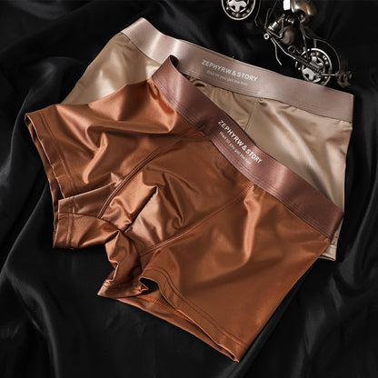Men's Satin Light Luxury Ice Silk Underwear Summer - D&A