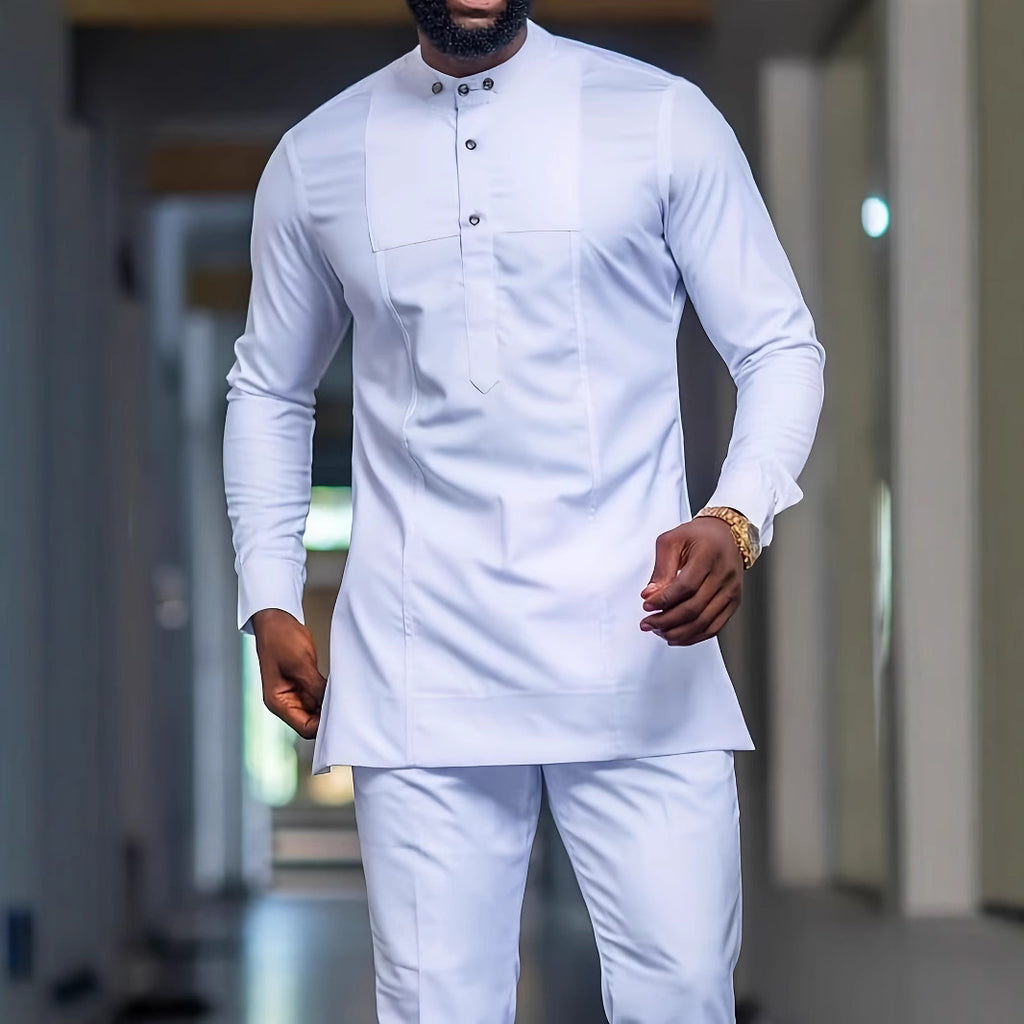 African Ethnic Style Men's Fashion Spring And Autumn Long Sleeve - D&A