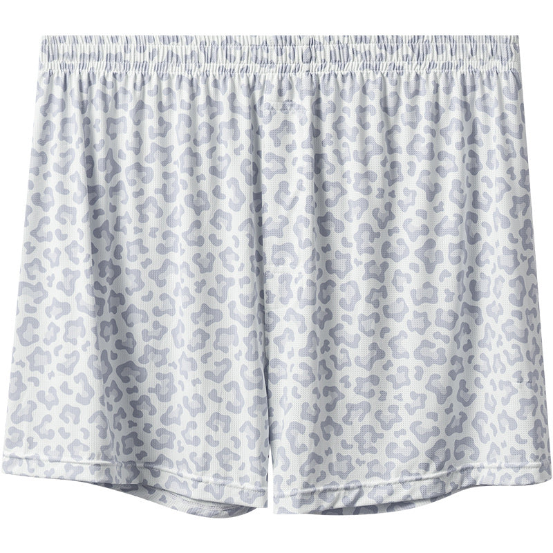 Ice Silk Arrow Pants Men's Underwear Loose Breathable Boxers Light Gray - D&A