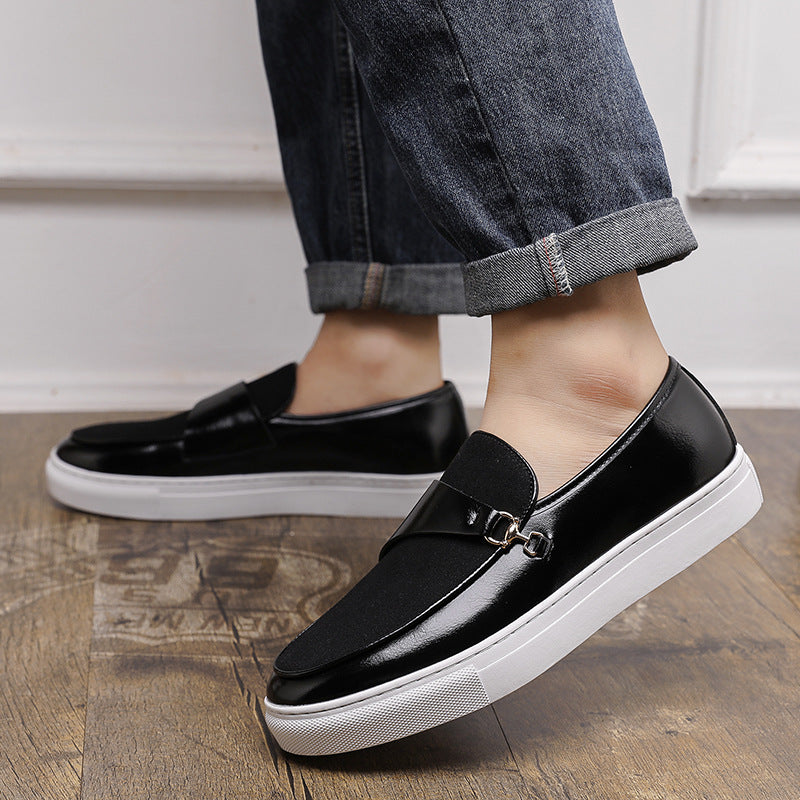Men's Leather Shoes Horsebit Buckle Slip-on - D&A