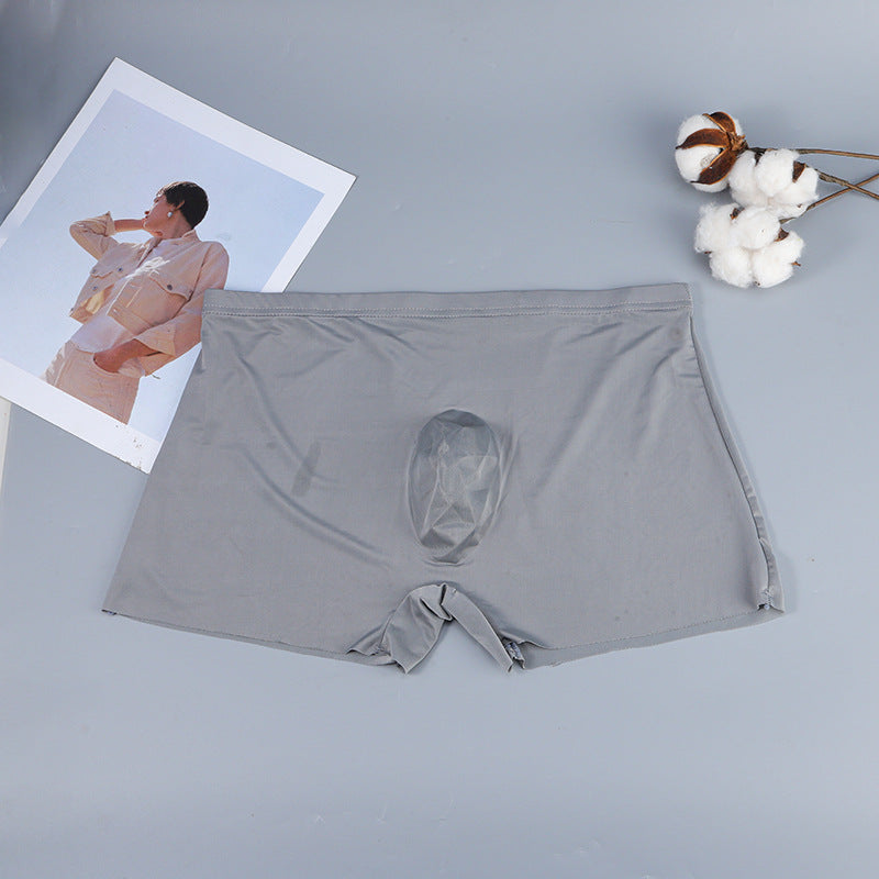 Men's Ultra-thin Seamless Boxers Gray - D&A