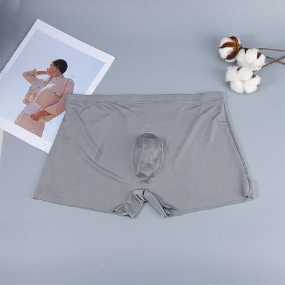 Men's Ultra-thin Seamless Boxers Gray - D&A