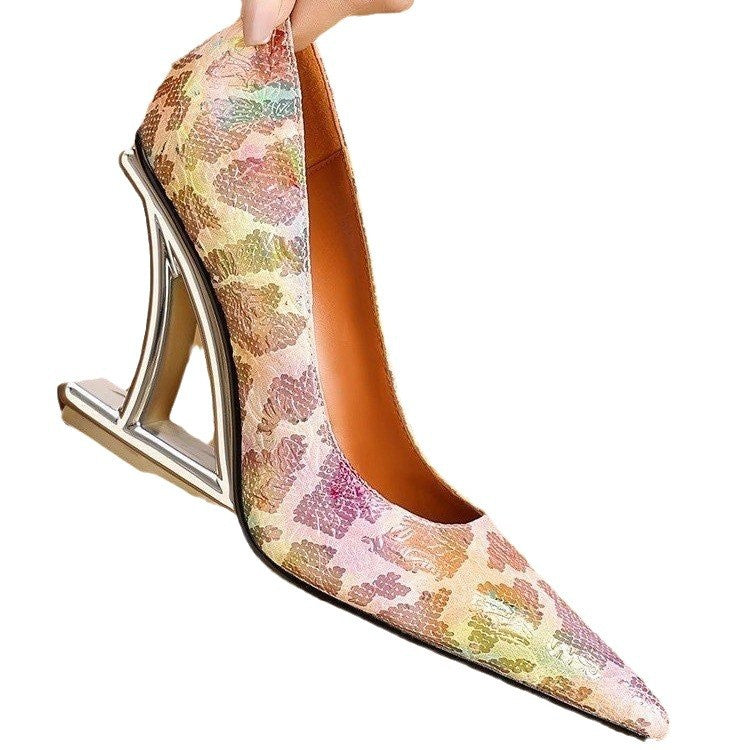 Pointed Toe Niche Sexy Plus Size High Heels - D&A