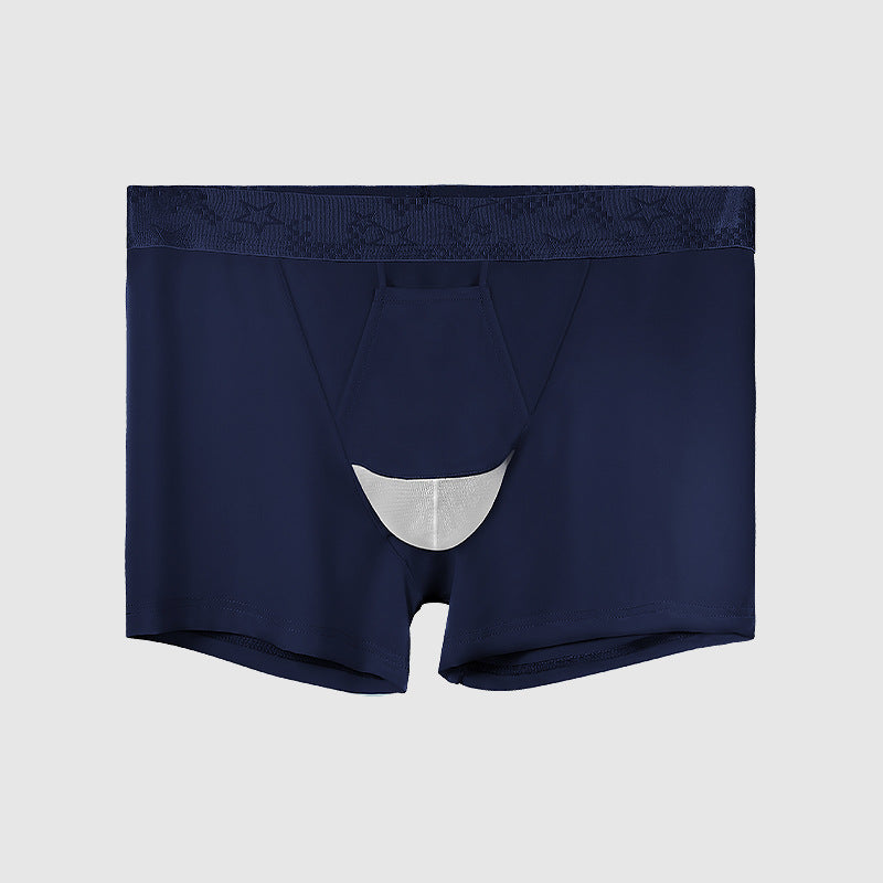 Vein Underwear Men's Ice Silk Boyshorts Sapphire Blue - D&A