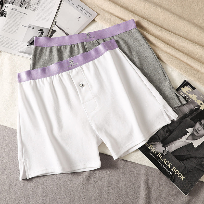Men's Cotton Loose Boxer Shorts Plus Size - D&A