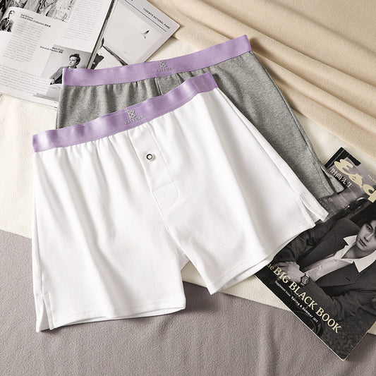 Men's Cotton Loose Boxer Shorts Plus Size - D&A